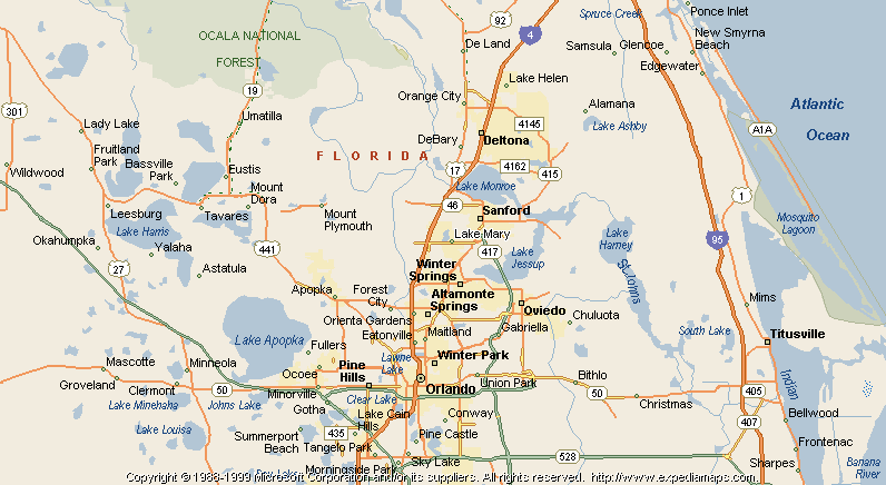 Map of Lake Mary